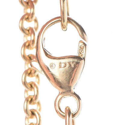 David Yurman 18K Yellow Gold Diamond Garnet Chatelaine Bracelet 4 of 11