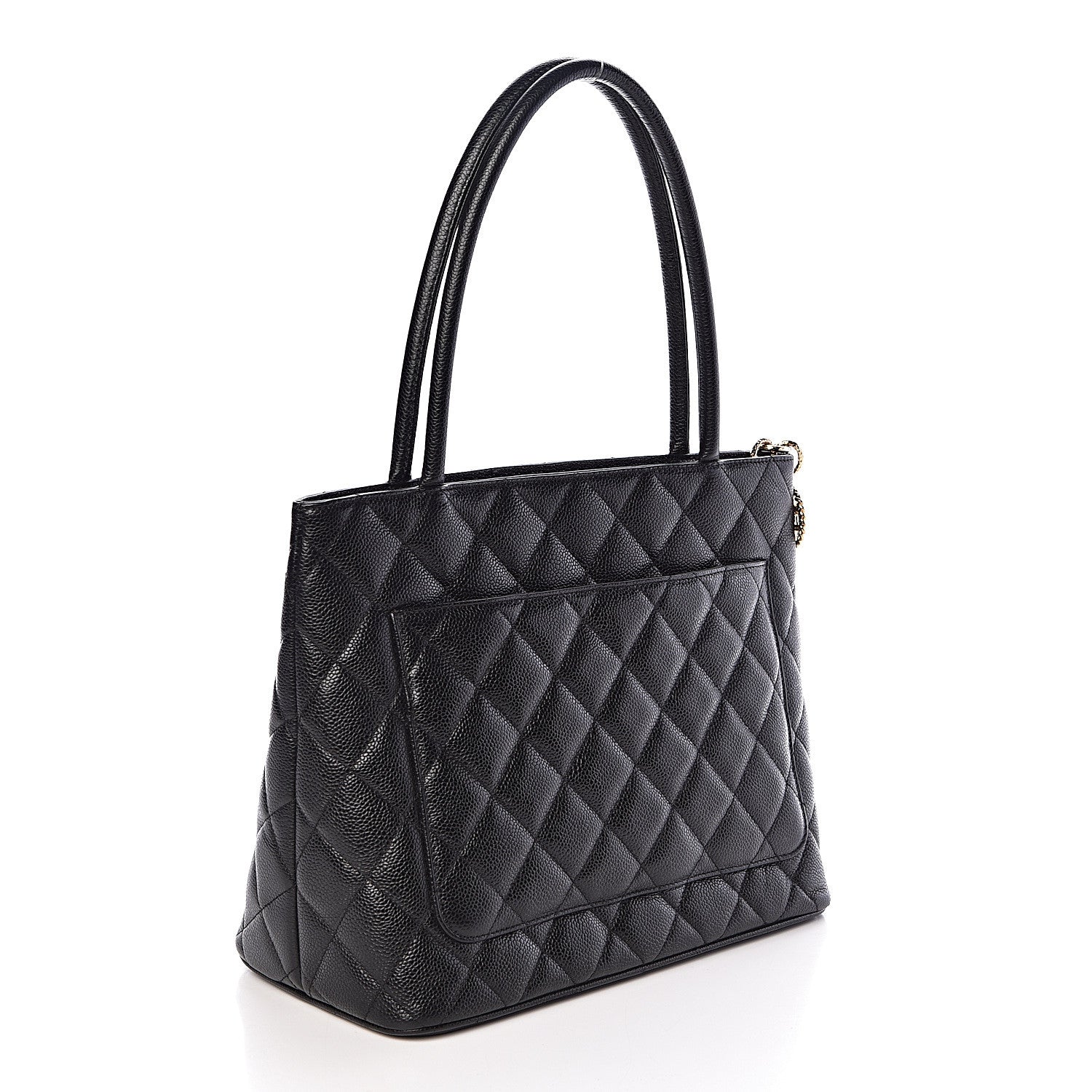 Chanel Caviar Quilted Medallion Tote Black 3 of 12
