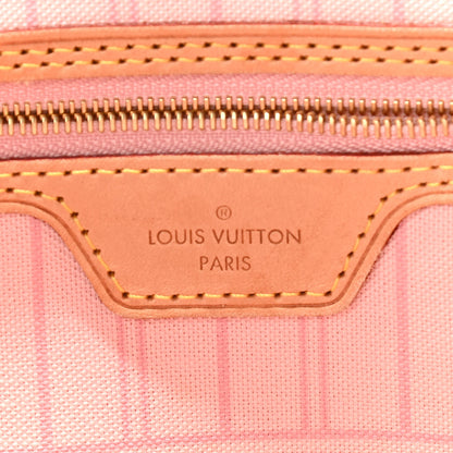 Louis Vuitton Damier Azur Neo Neverfull MM Rose Ballerine 7 of 13
