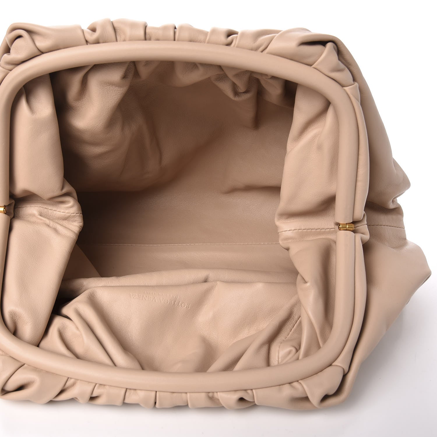 Bottega Veneta Smooth Butter Calf The Pouch Oversized Clutch Nude 4 of 9