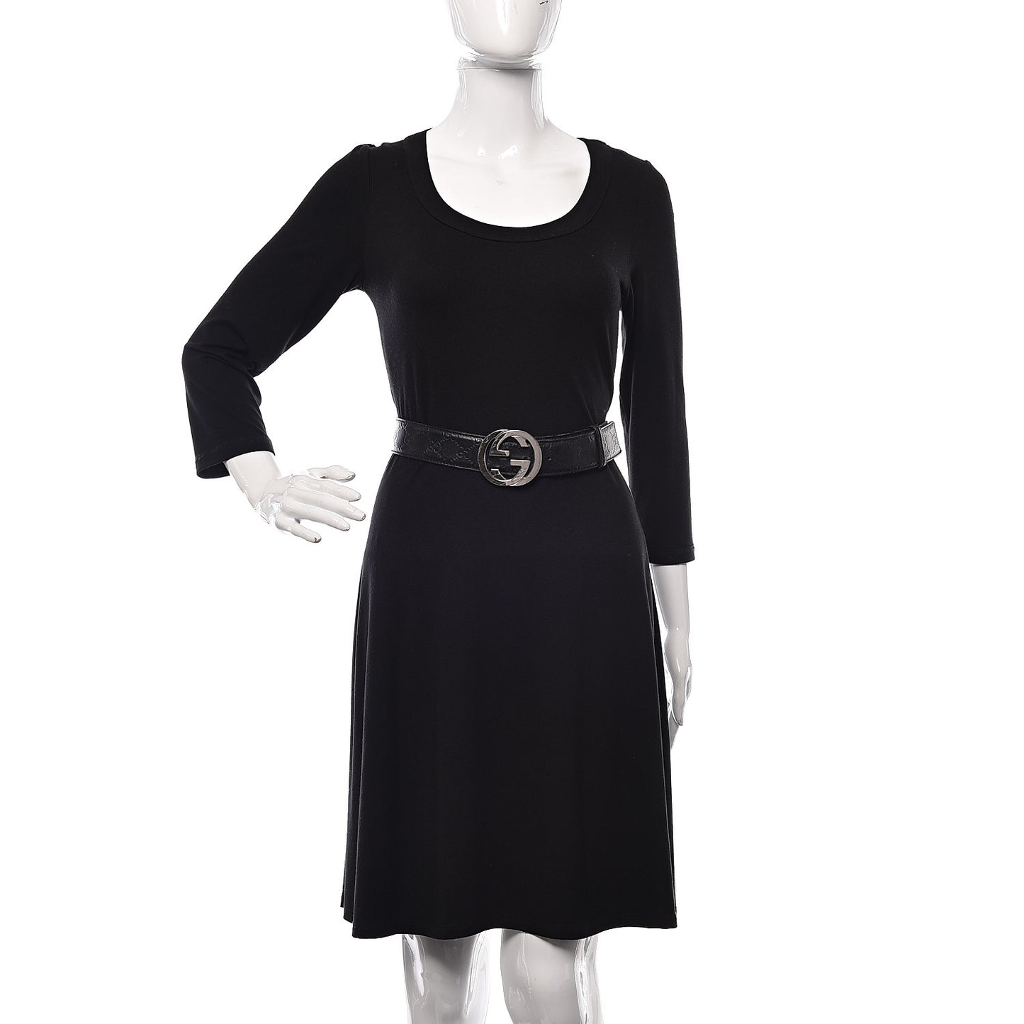 Guccissima Interlocking G Belt 100 40 Black