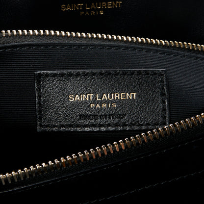 Saint Laurent Calfskin Y Quilted Monogram Large Loulou Chain Satchel Black 7 of 11