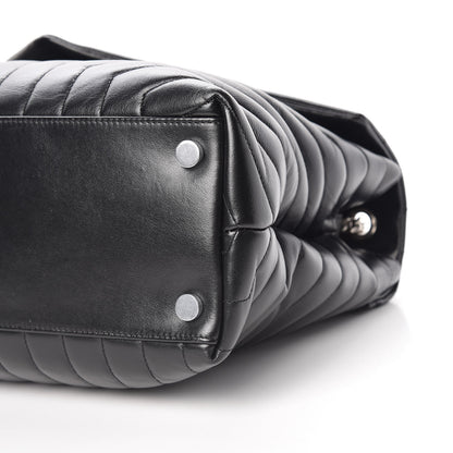 Saint Laurent Calfskin Y Quilted Monogram Large Loulou Chain Satchel Black 12 of 12