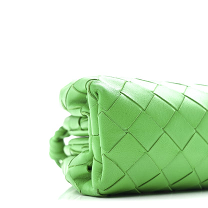 Bottega Veneta Nappa Intrecciato The Mini Pouch Clutch Parakeet 9 of 10