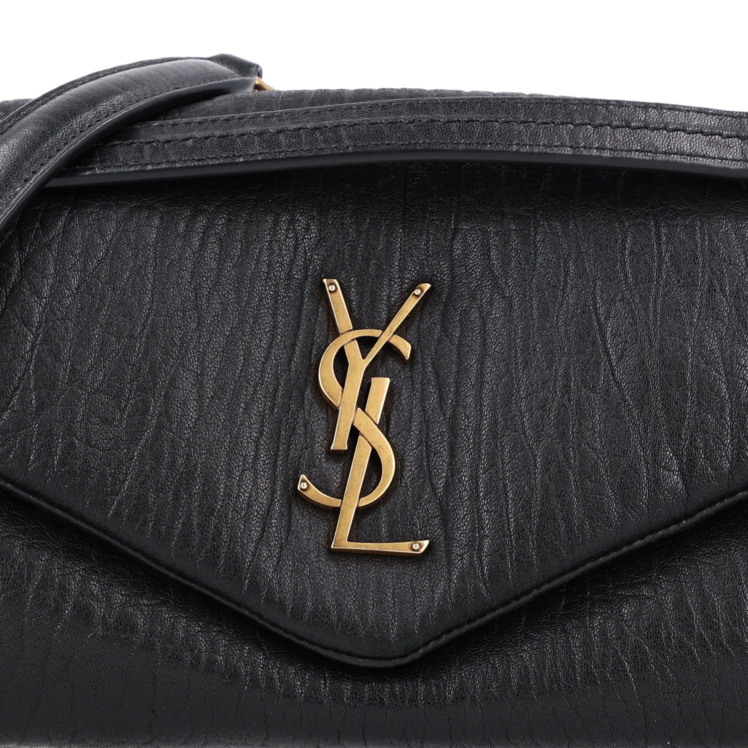 Saint Laurent Plunged Lambskin Calypso Black 10 of 11