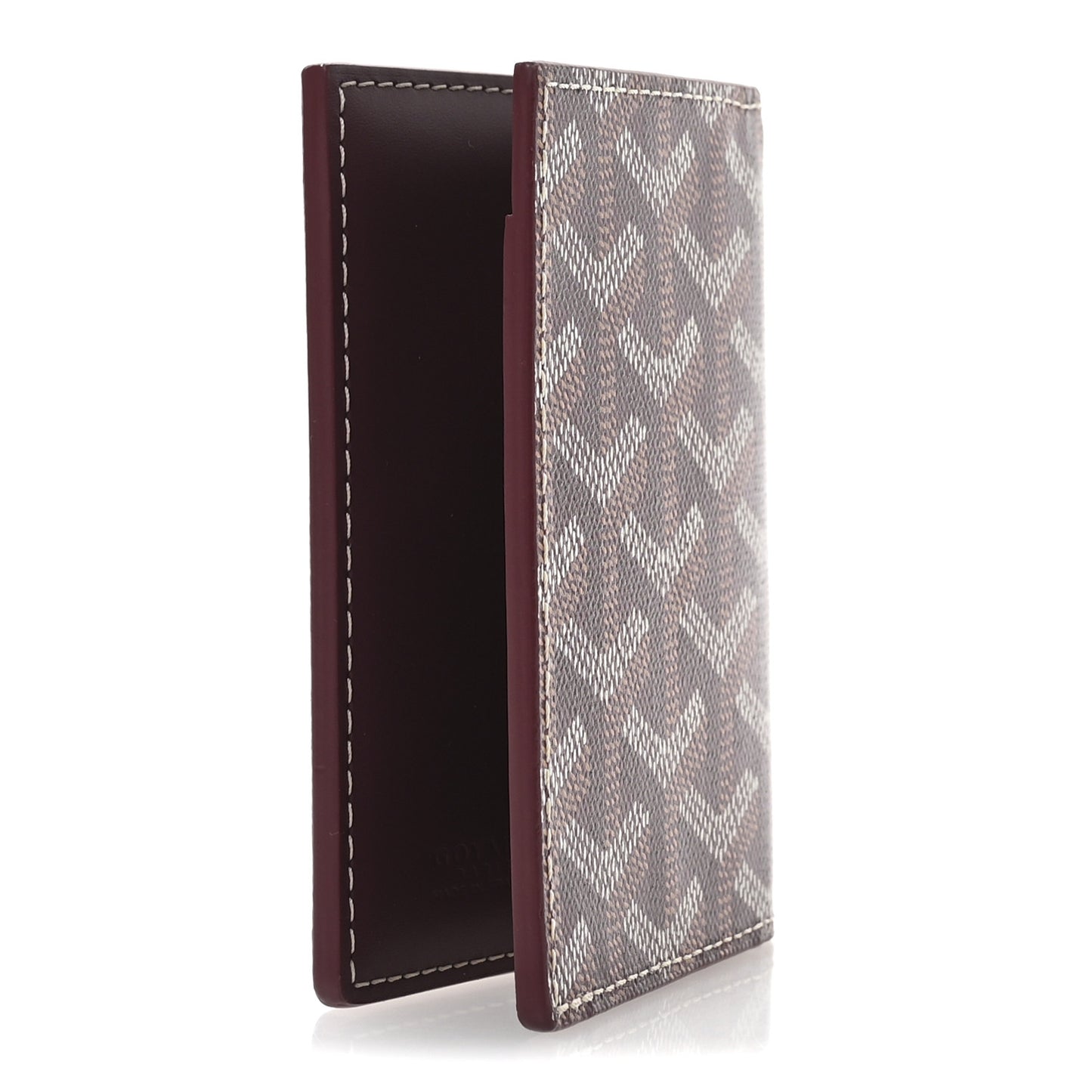 Goyardine Saint Marc Folding Card Case Bordeaux