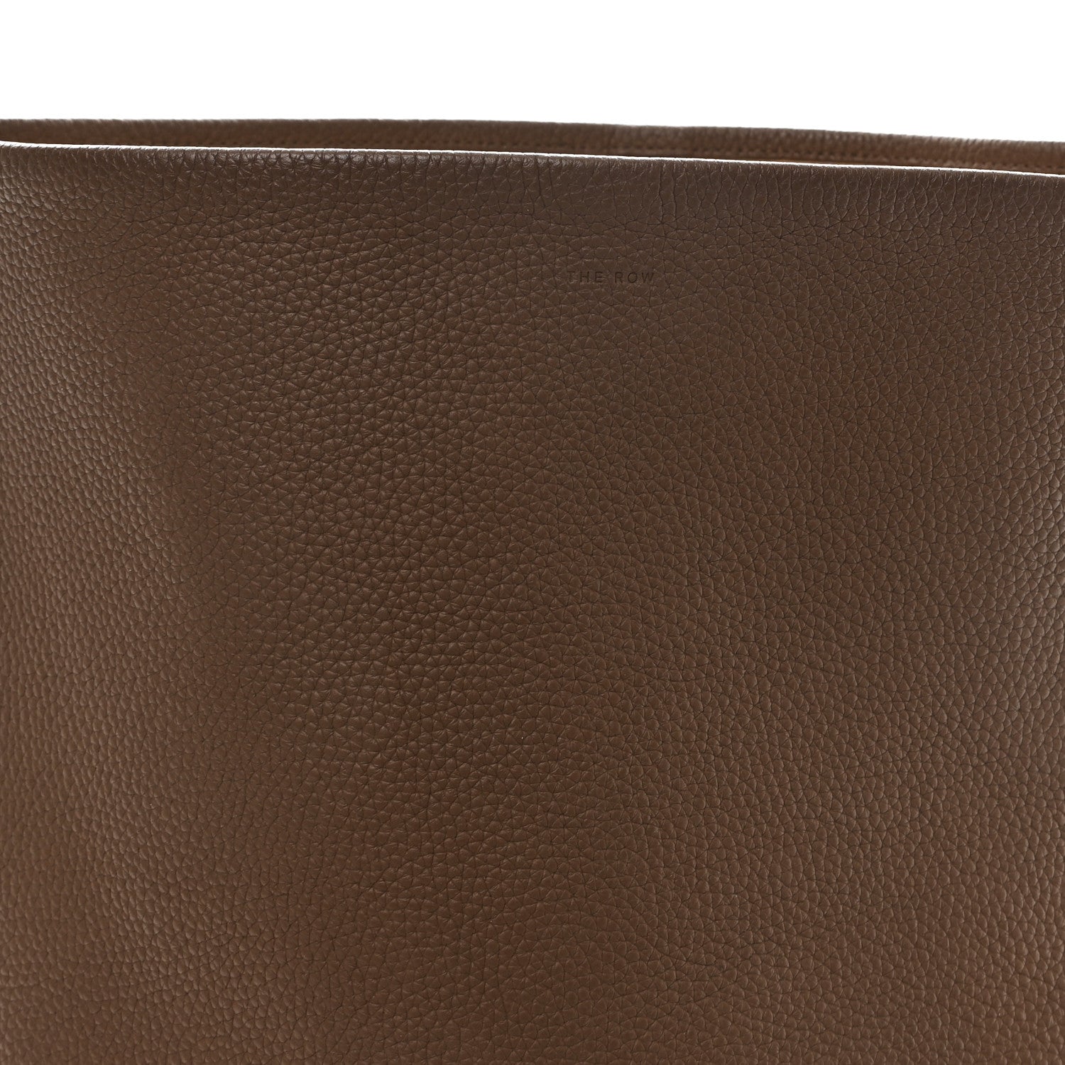 The Row Grained Calfskin Large N/S Park Tote Dark Olive 7 of 11