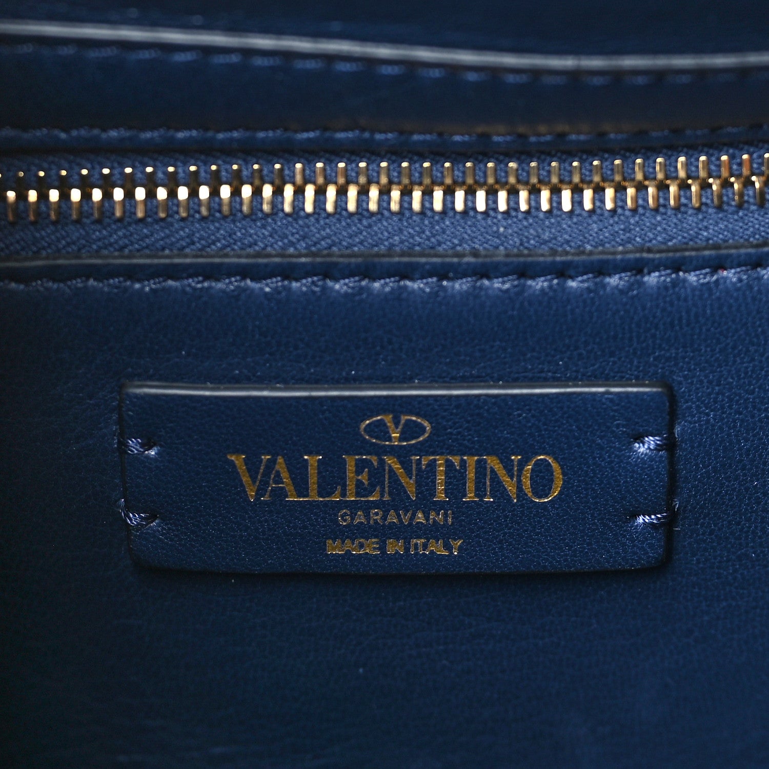 Valentino Garavani Nappa Large Roman Stud Shoulder Bag Marine 6 of 8