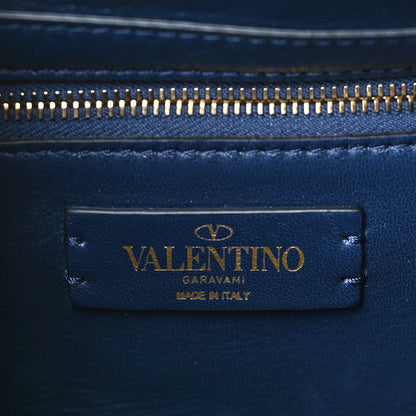 Valentino Garavani Nappa Large Roman Stud Shoulder Bag Marine 6 of 8