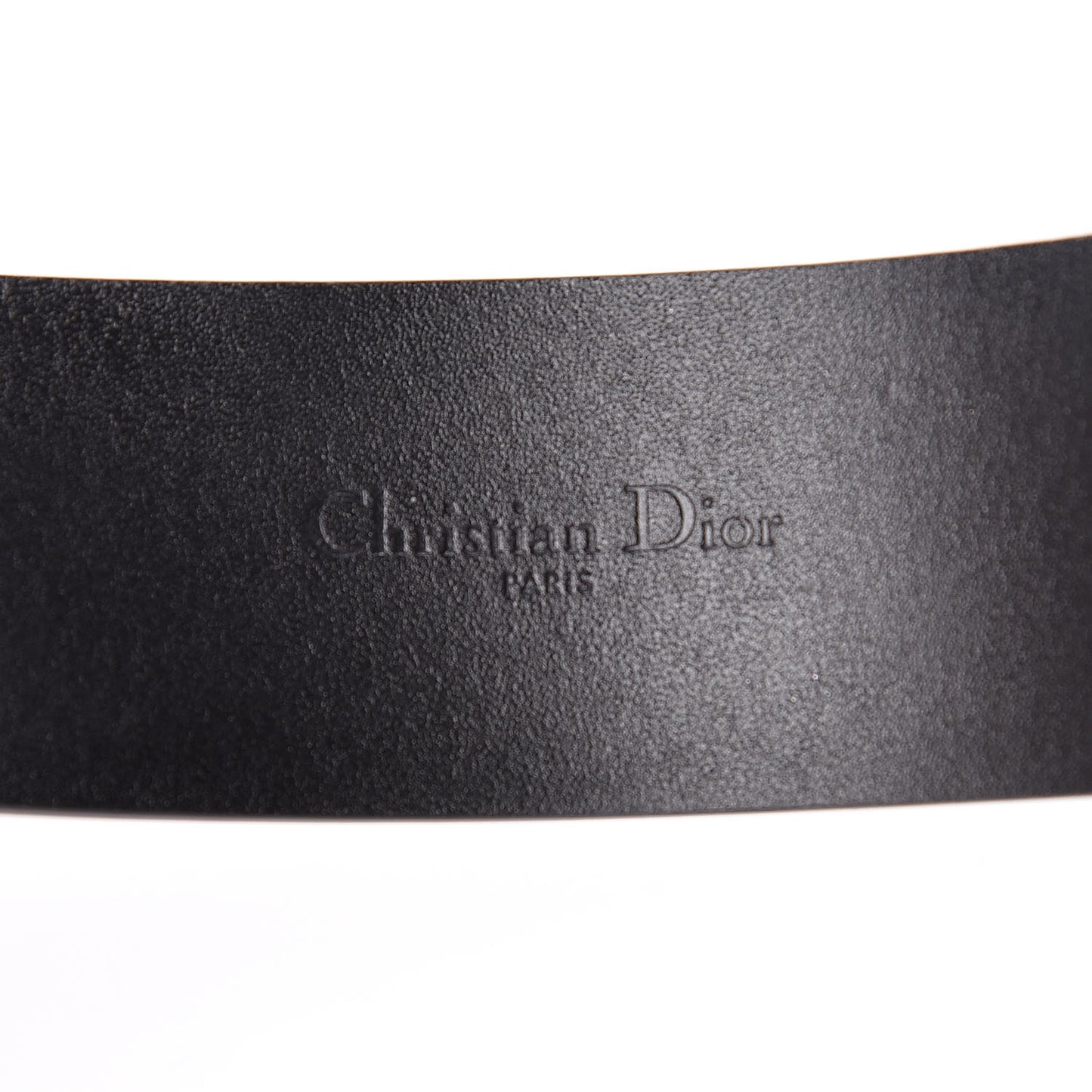 Calfskin Large Logo Bracelet Black