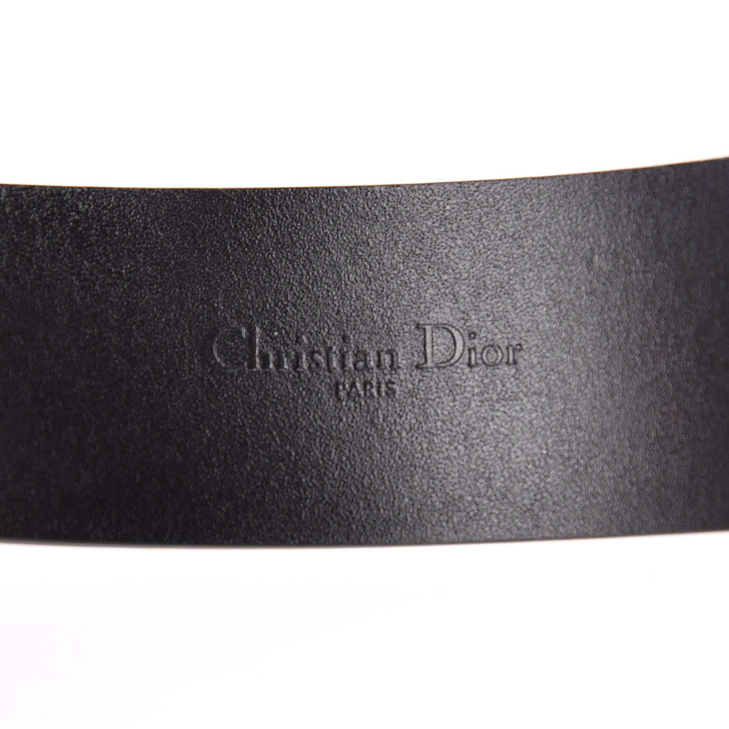 Christian Dior Calfskin Large Logo Bracelet Black 4 of 7