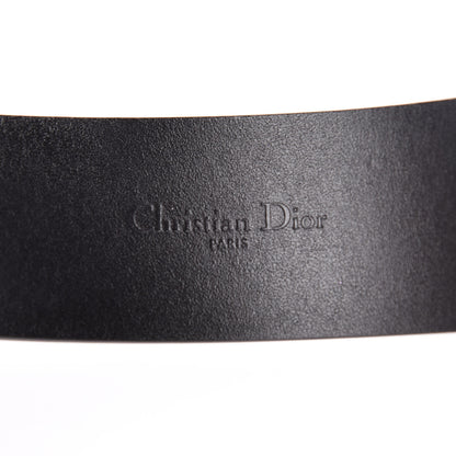 Christian Dior Calfskin Large Logo Bracelet Black 4 of 7