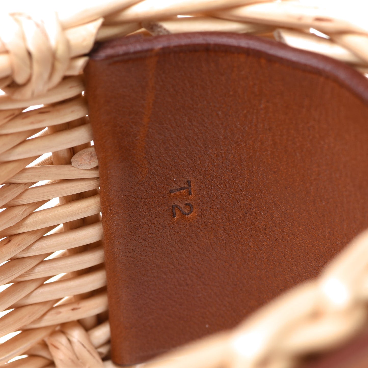 Wicker Barenia Medor Picnic Cuff Bracelet T2 Fauve