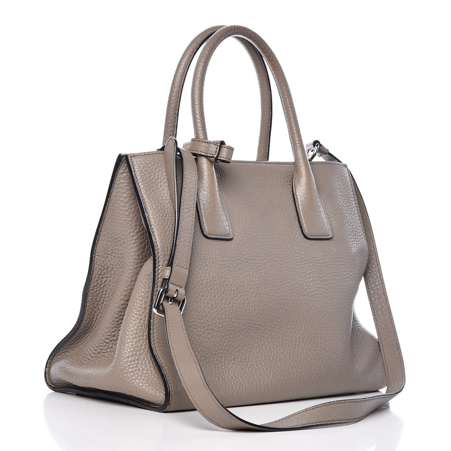 Vitello Daino Twin Pocket Tote Argilla
