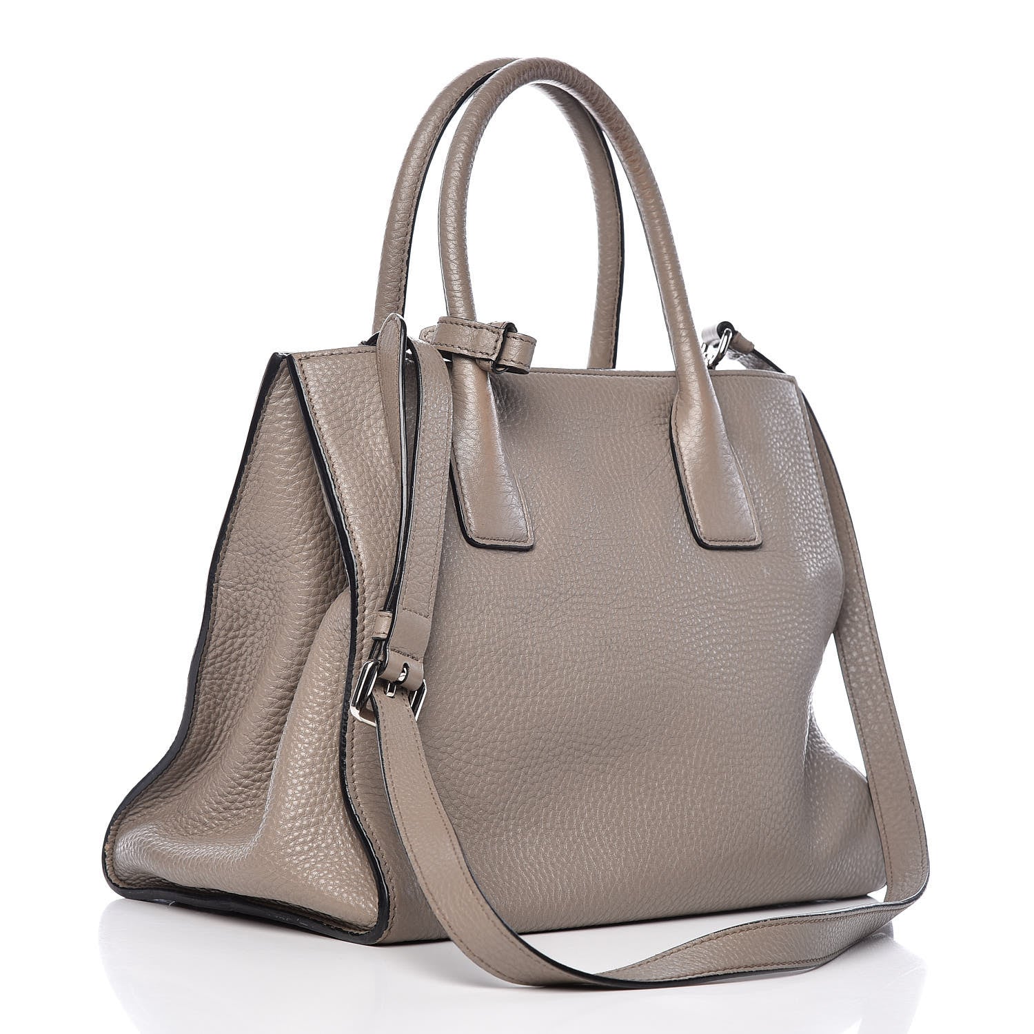 Prada Vitello Daino Twin Pocket Tote Argilla 3 of 12