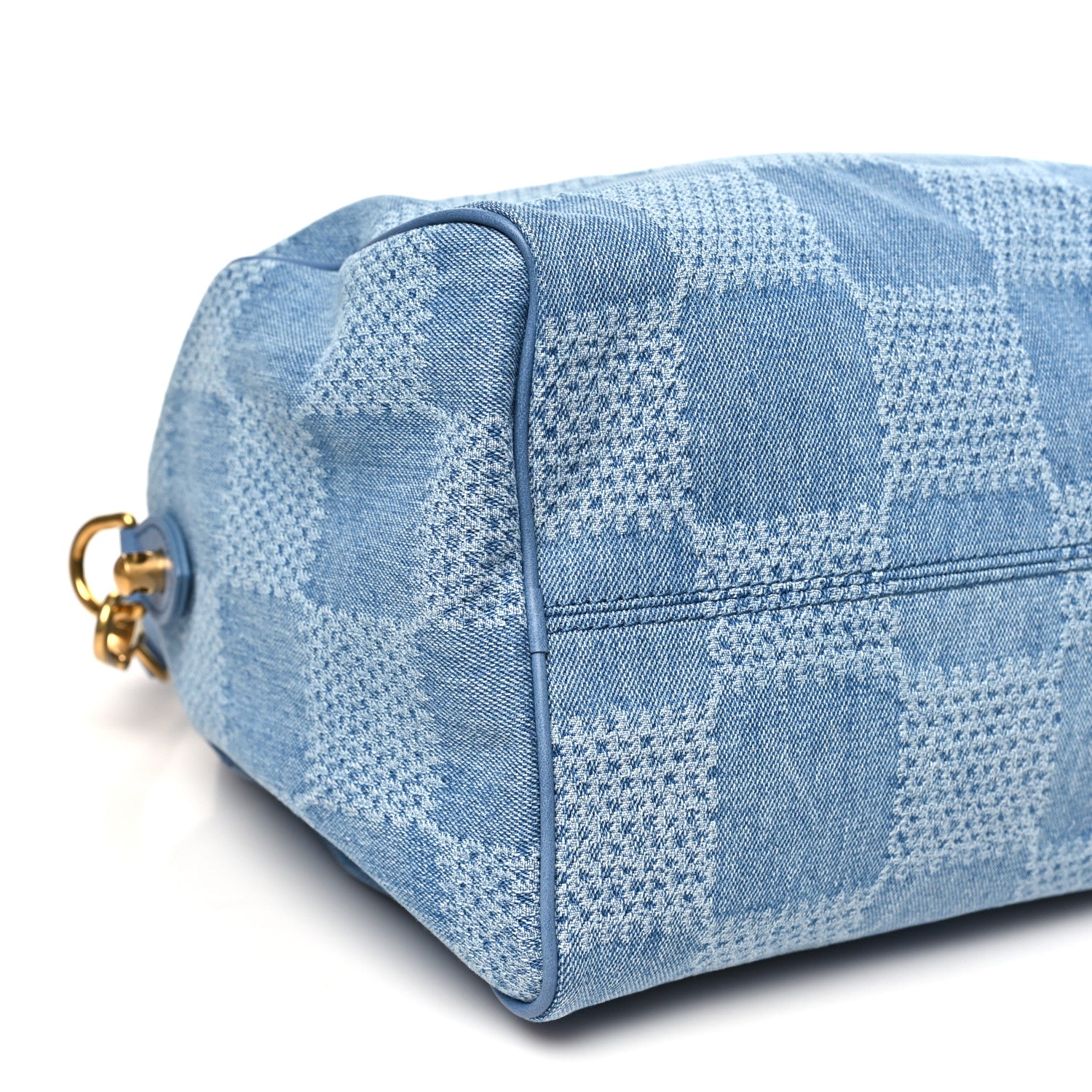 Louis Vuitton Damier Denim 3D Speedy Bandouliere 30 Denim Blue 8 of 9