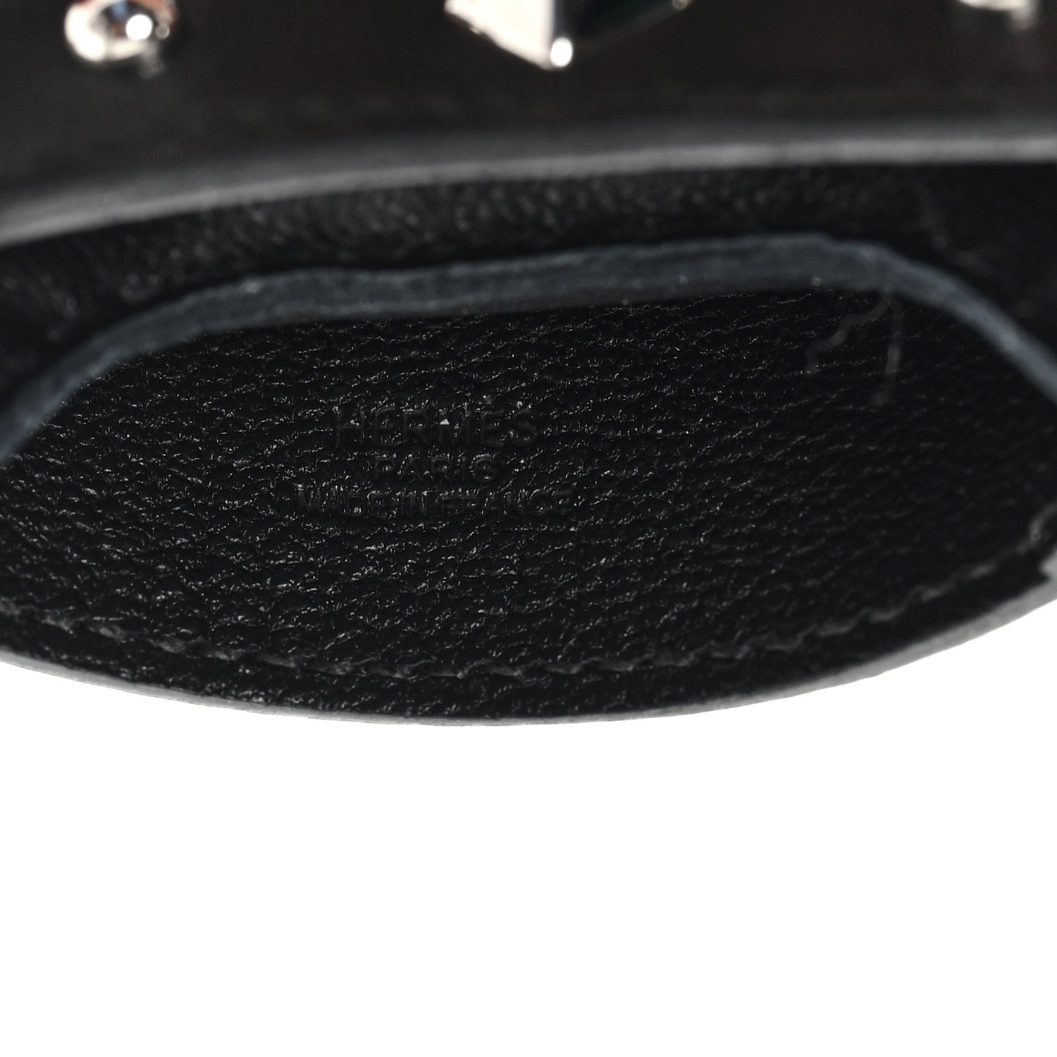 Hermes Milo Lambskin Studded Grigri Rodeo Robeo Rock Horse Bag Charm PM Black 4 of 4