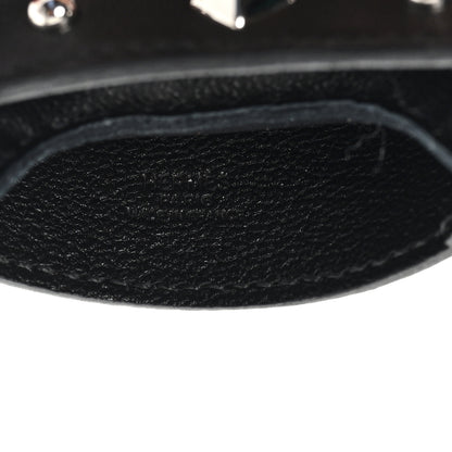 Hermes Milo Lambskin Studded Grigri Rodeo Robeo Rock Horse Bag Charm PM Black 4 of 4