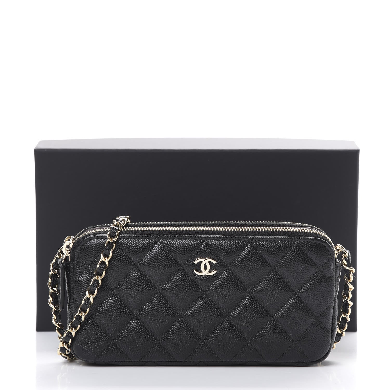 Chanel Caviar Quilted Small Clutch With Chain Black 13 of 13