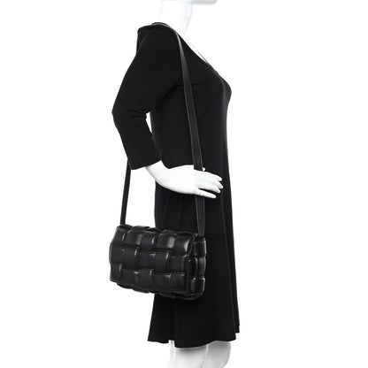 Bottega Veneta Nappa Maxi Intreccio Padded Cassette Crossbody Bag Black 2 of 10