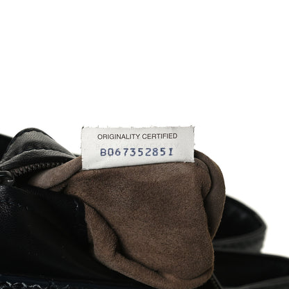 Bottega Veneta Nappa Intrecciato Snakeskin Small Flow Wave Tote Black 7 of 12