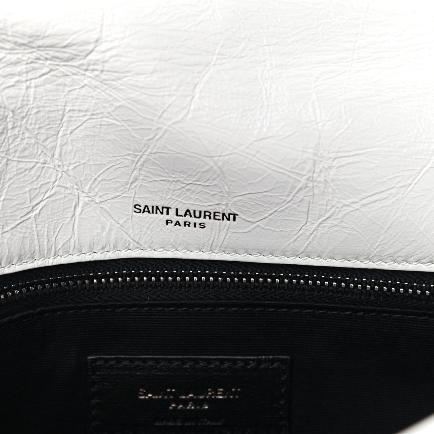 Crinkled Calfskin Matelasse Monogram Medium Niki Chain Satchel Pearl White