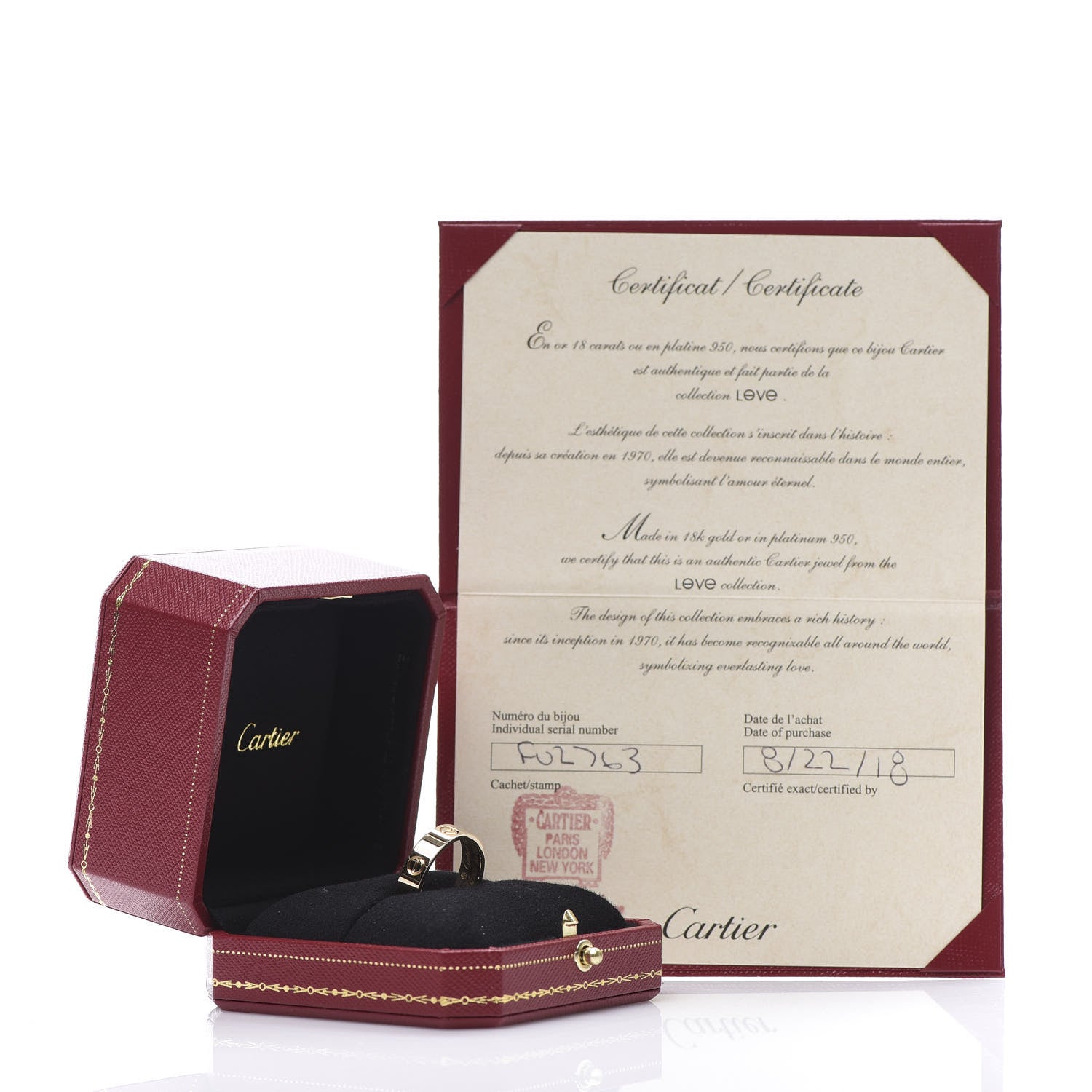 Cartier 18K Yellow Gold 5.5mm LOVE Ring 62 10 5 of 5