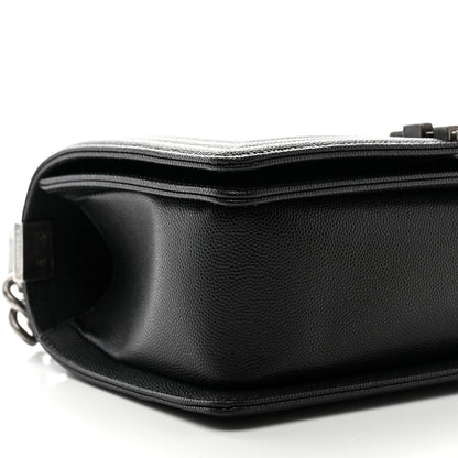 Chanel Caviar Quilted Medium Boy Flap Black 9 of 10