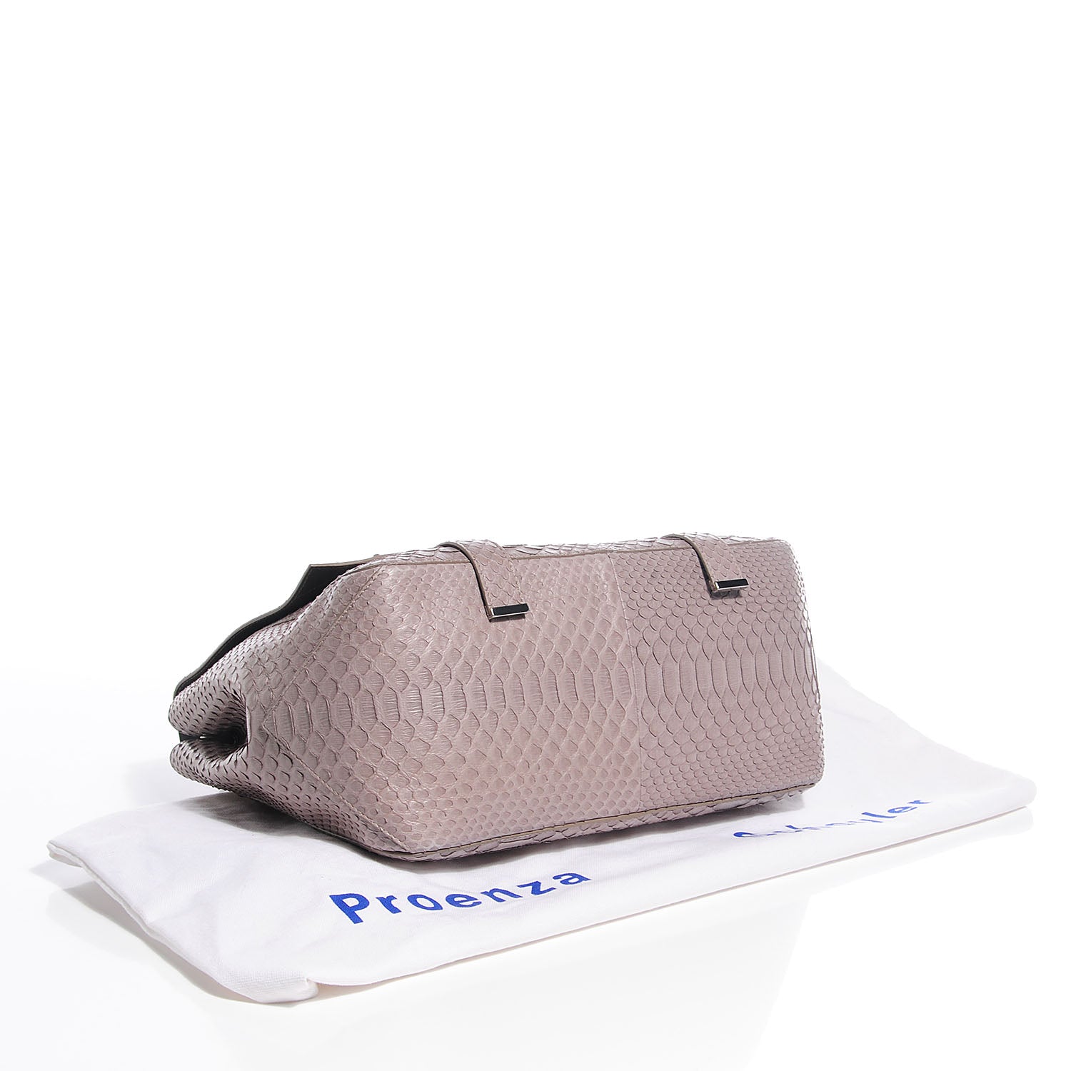 Proenza Schouler Python Large Courier Mushroom 4 of 9