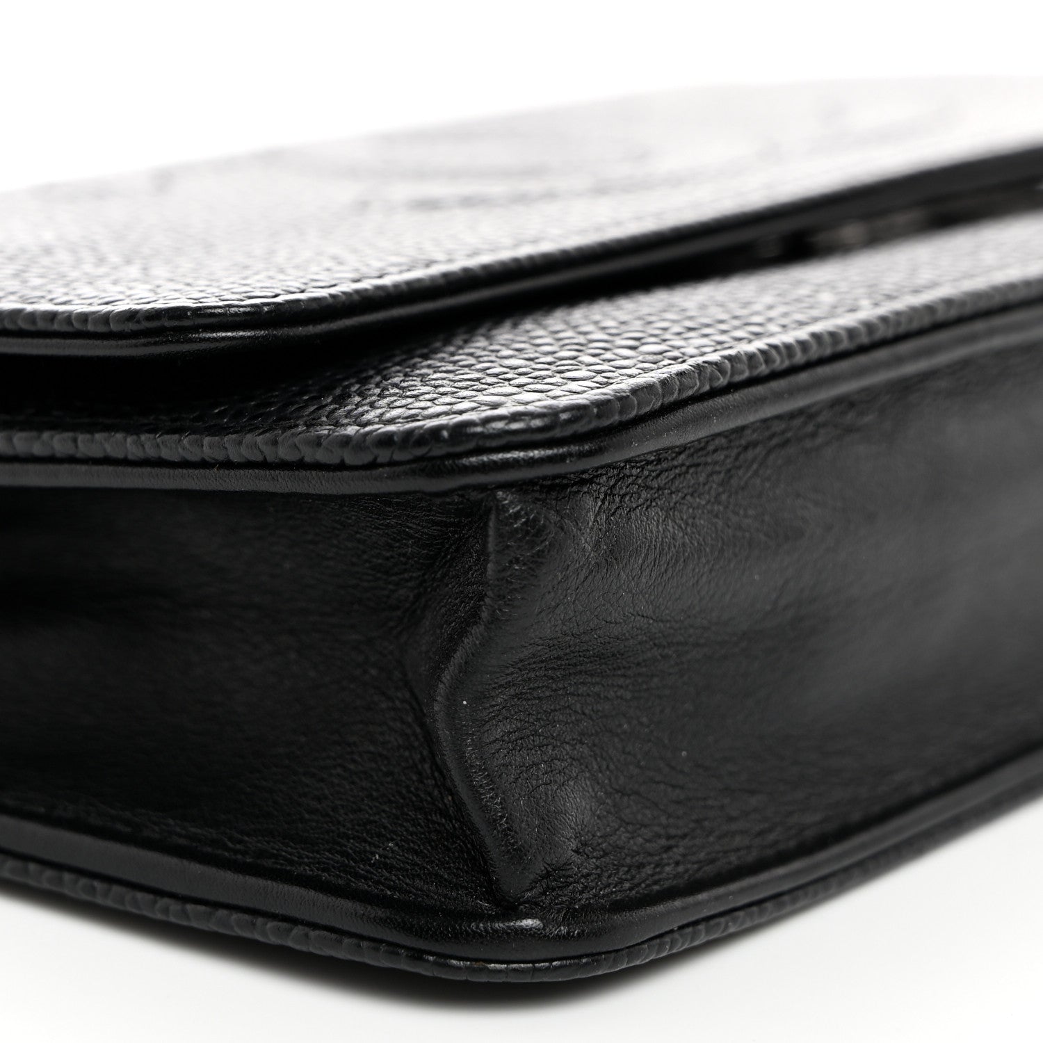 Chanel Caviar Timeless CC Wallet On Chain WOC Black 9 of 10