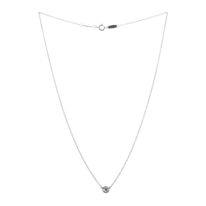 Tiffany Platinum Diamond .27ct Elsa Peretti Diamonds by the Yard Pendant Necklace 3 of 9