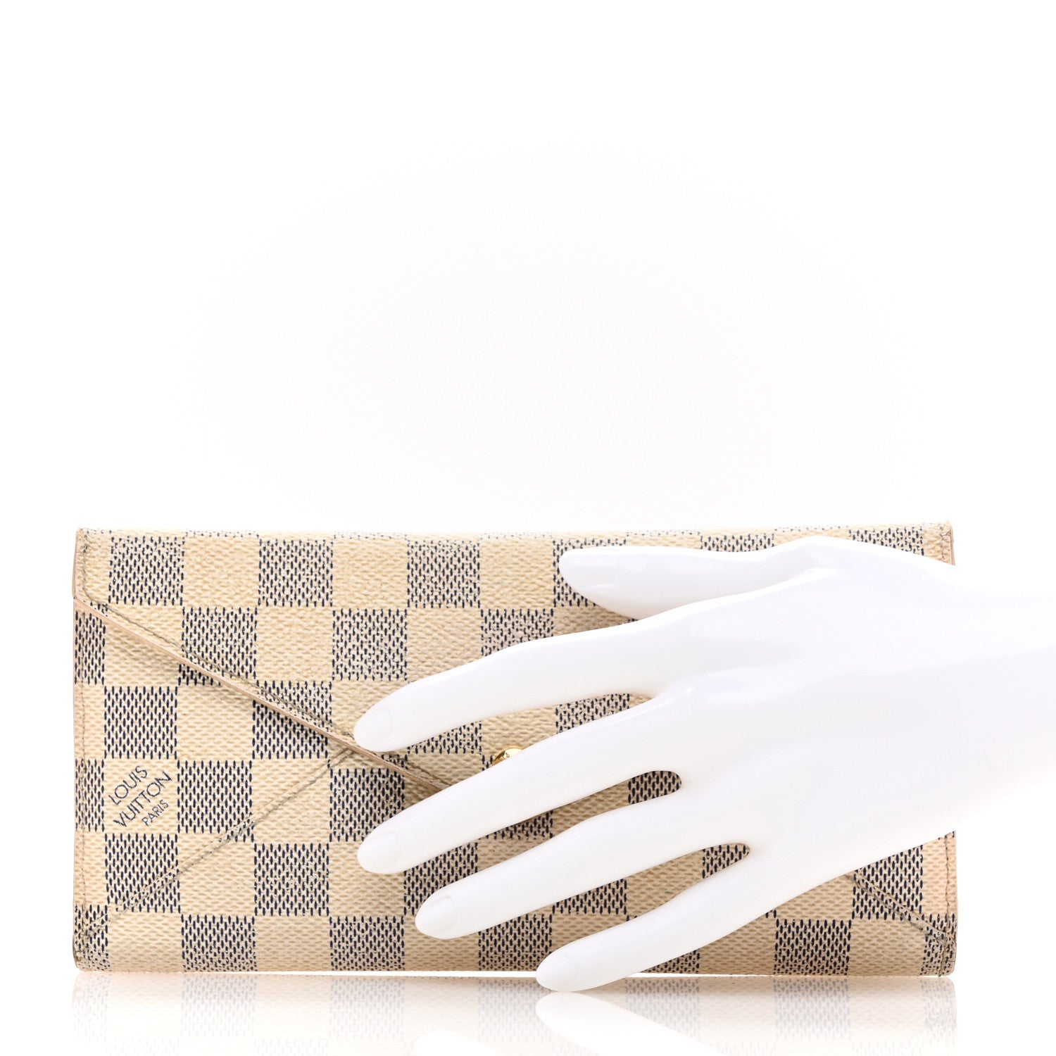 Louis Vuitton Damier Azur Long Origami Wallet 2 of 11