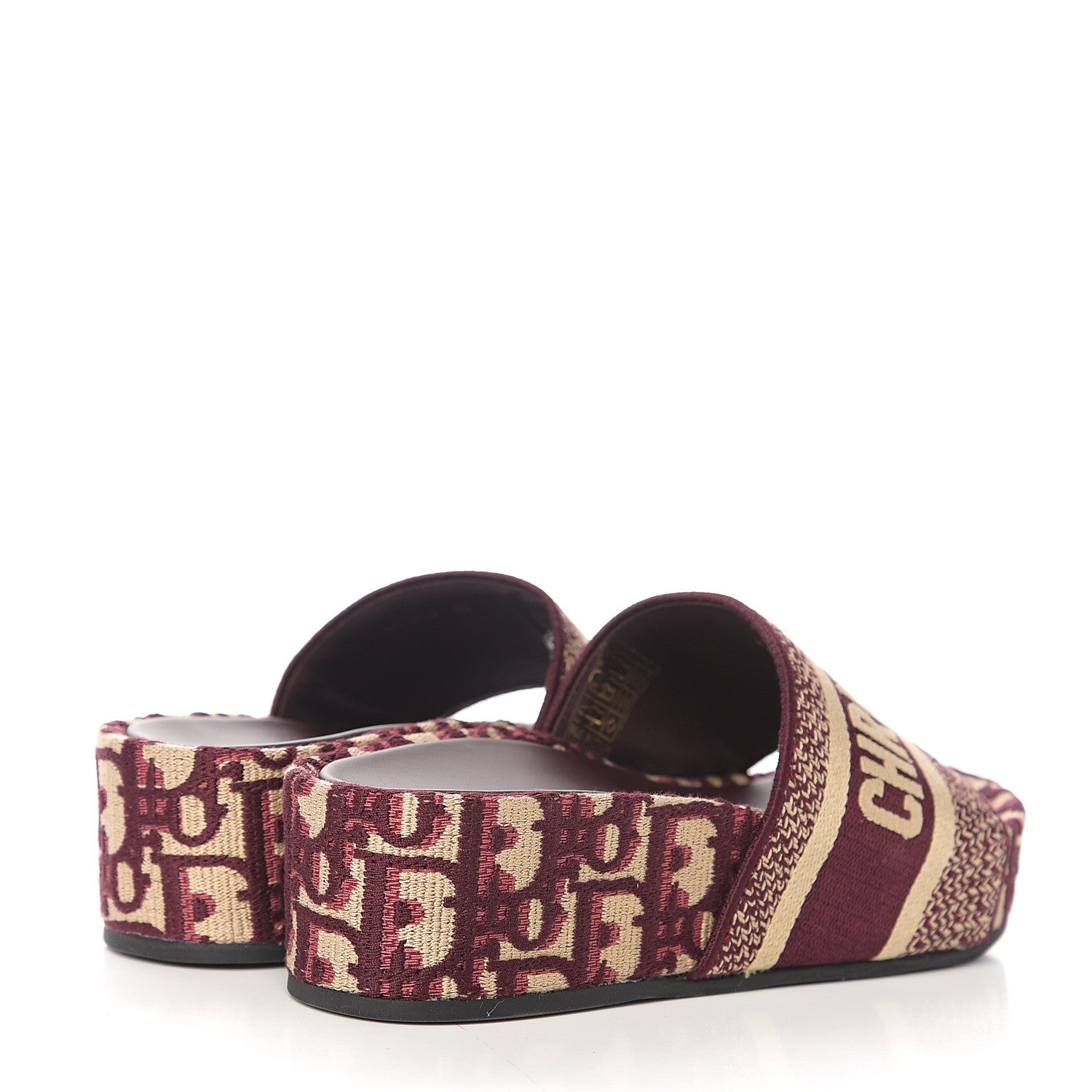 Christian Dior Oblique D-Way Platform Sandal 35 Deep Amaranth 5 of 9