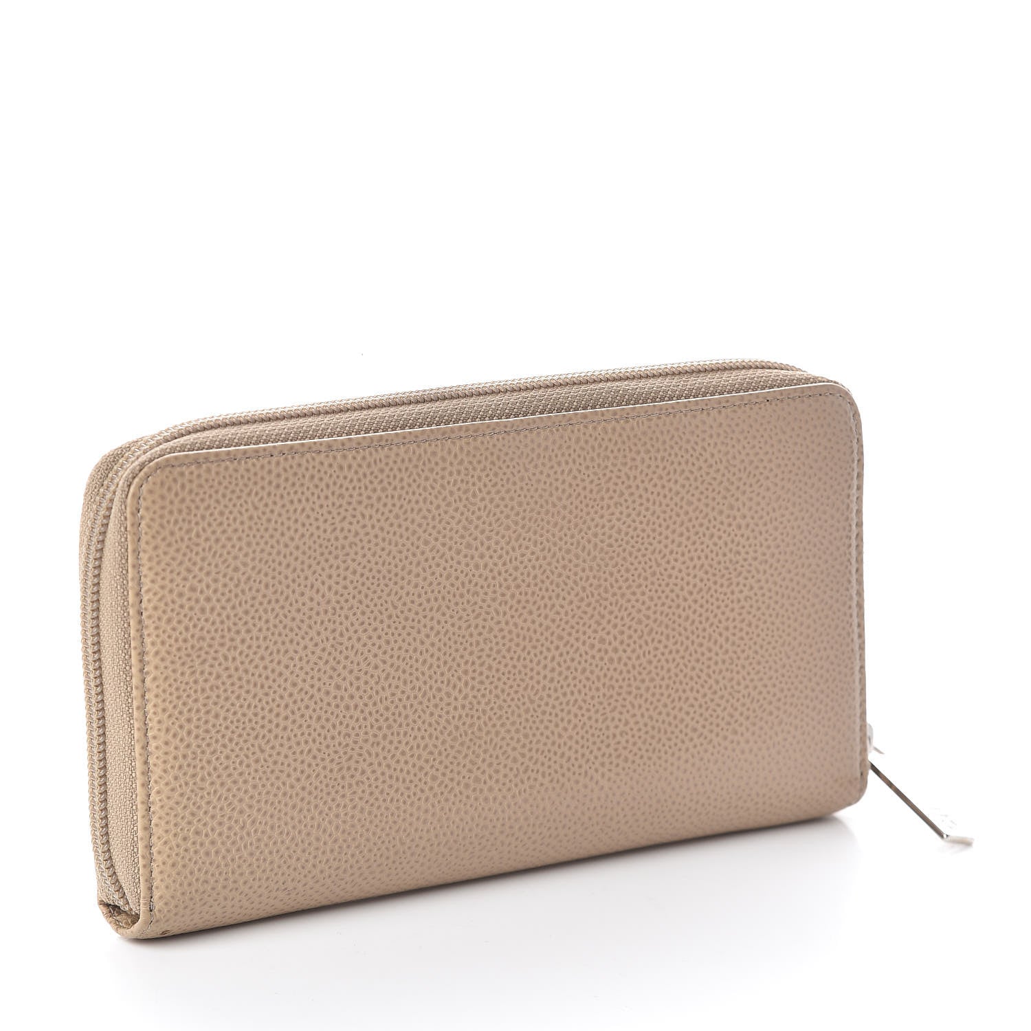 Chanel Caviar Large Timeless CC Zip Around Wallet Beige 3 of 9