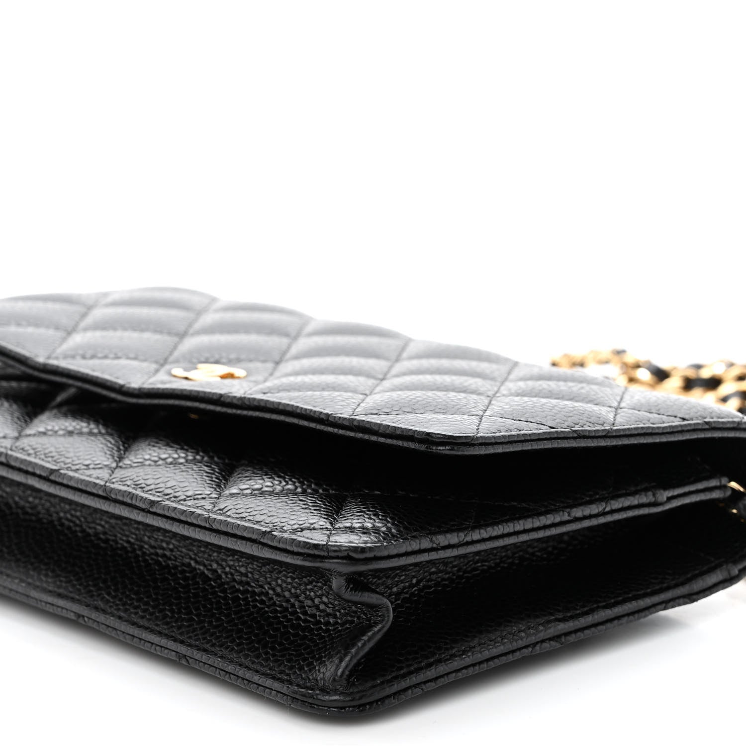 Chanel Caviar Quilted Wallet on Chain WOC Black 11 of 12