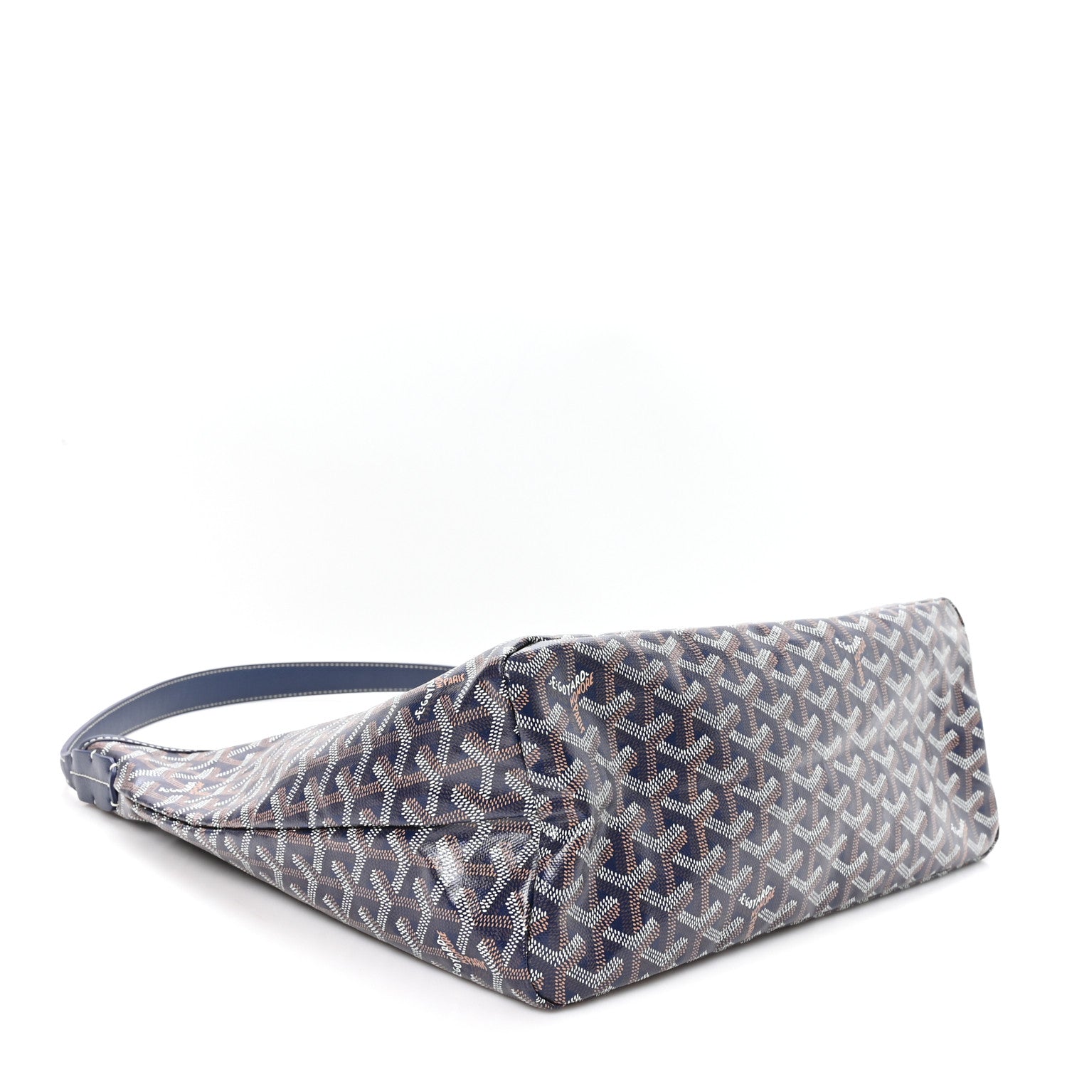 Goyard Goyardine Coeur Boheme Hobo Navy Blue 4 of 10