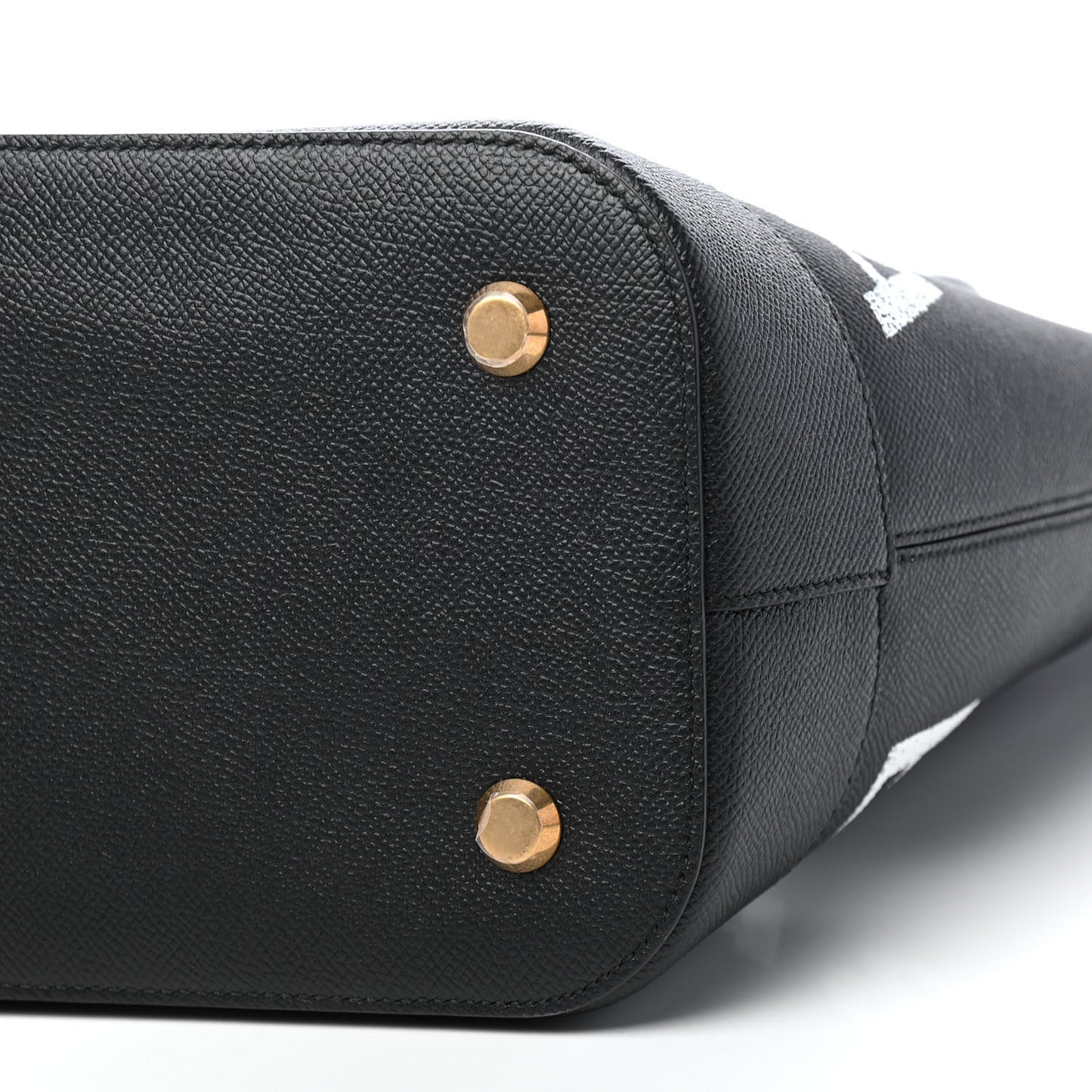 Grained Calfskin Ville Aj Tote Black