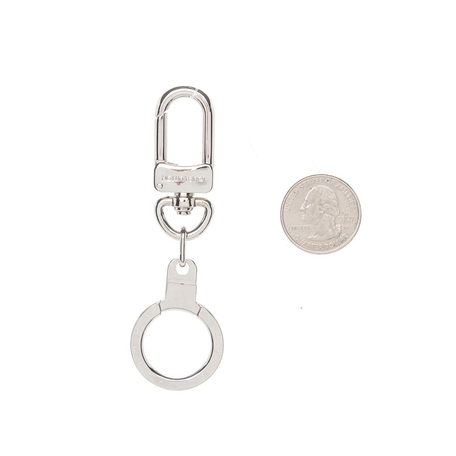 Louis Vuitton Pochette Extender Key Ring Silver 2 of 4