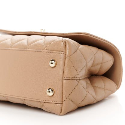 Chanel Caviar Quilted Mini Coco Handle Flap Brown 11 of 12