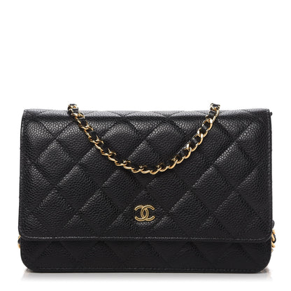 Chanel Caviar Quilted Wallet On Chain WOC Black 1 of 12