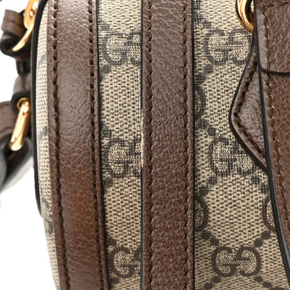 Gucci GG Supreme Monogram Web Small Ophidia Boston Bag Beige New Acero 14 of 14