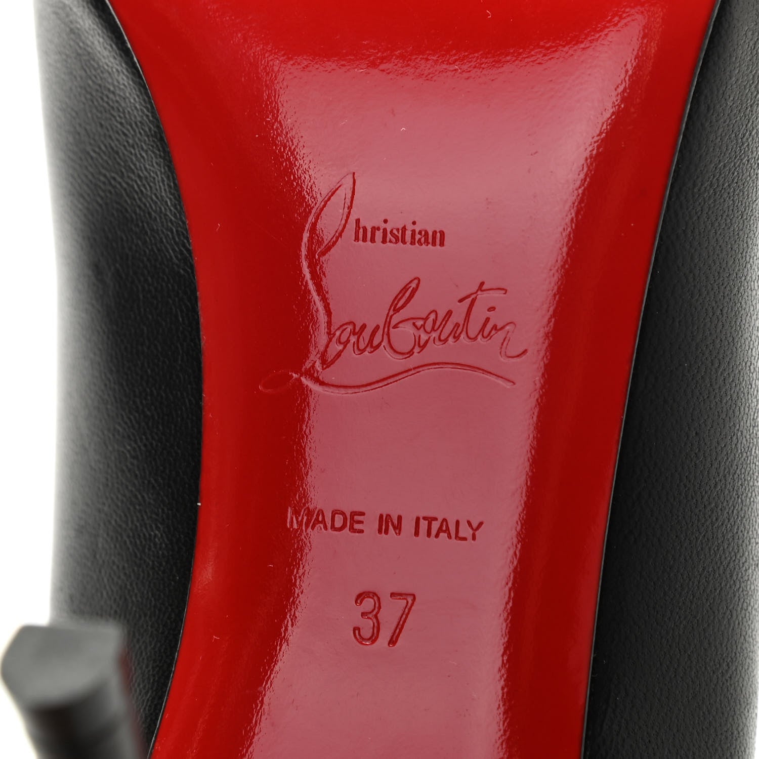 Christian Louboutin Shiny Nappa Pigalle 85 Pumps 37 Black 6 of 8