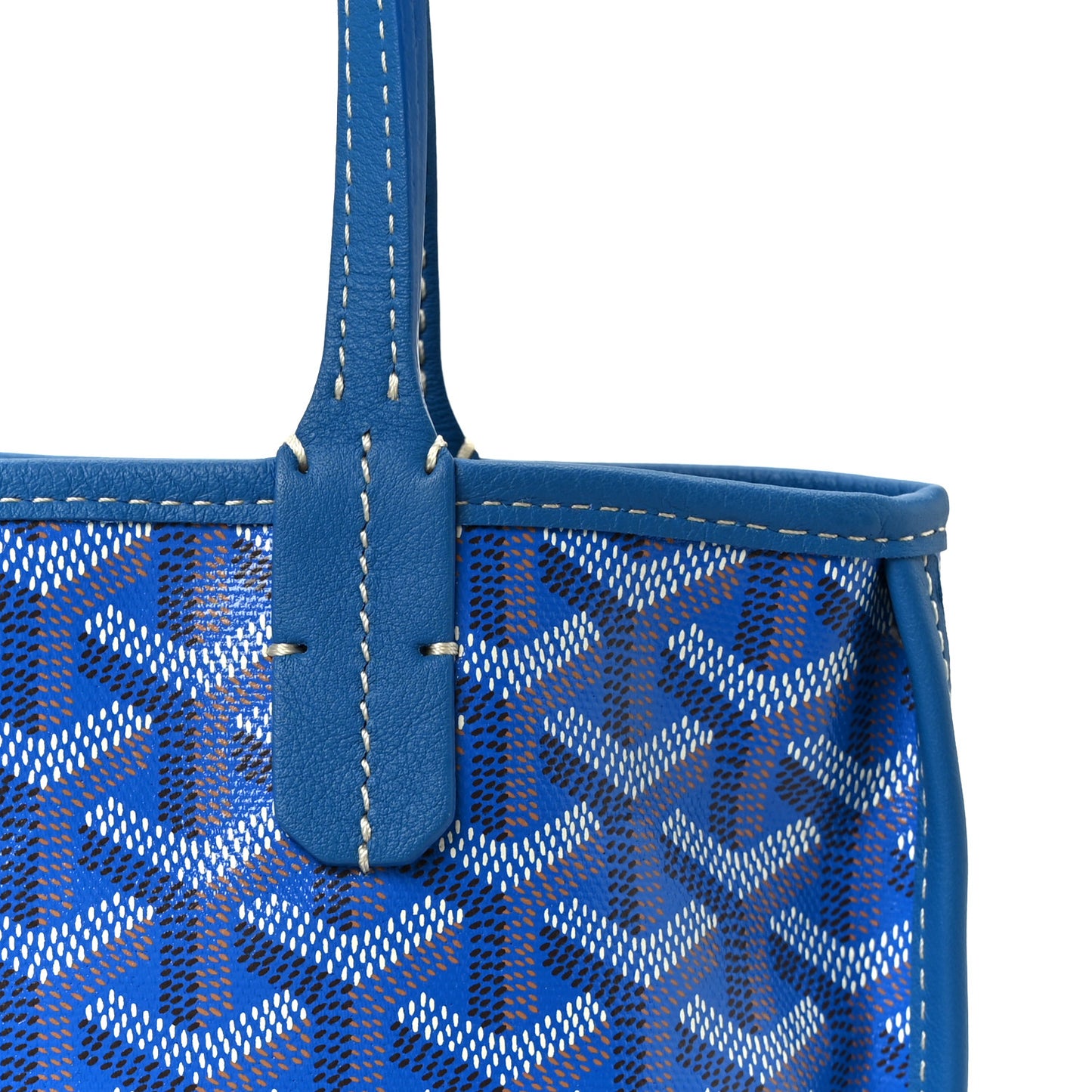 Goyardine Reversible Mini Anjou Sky Blue