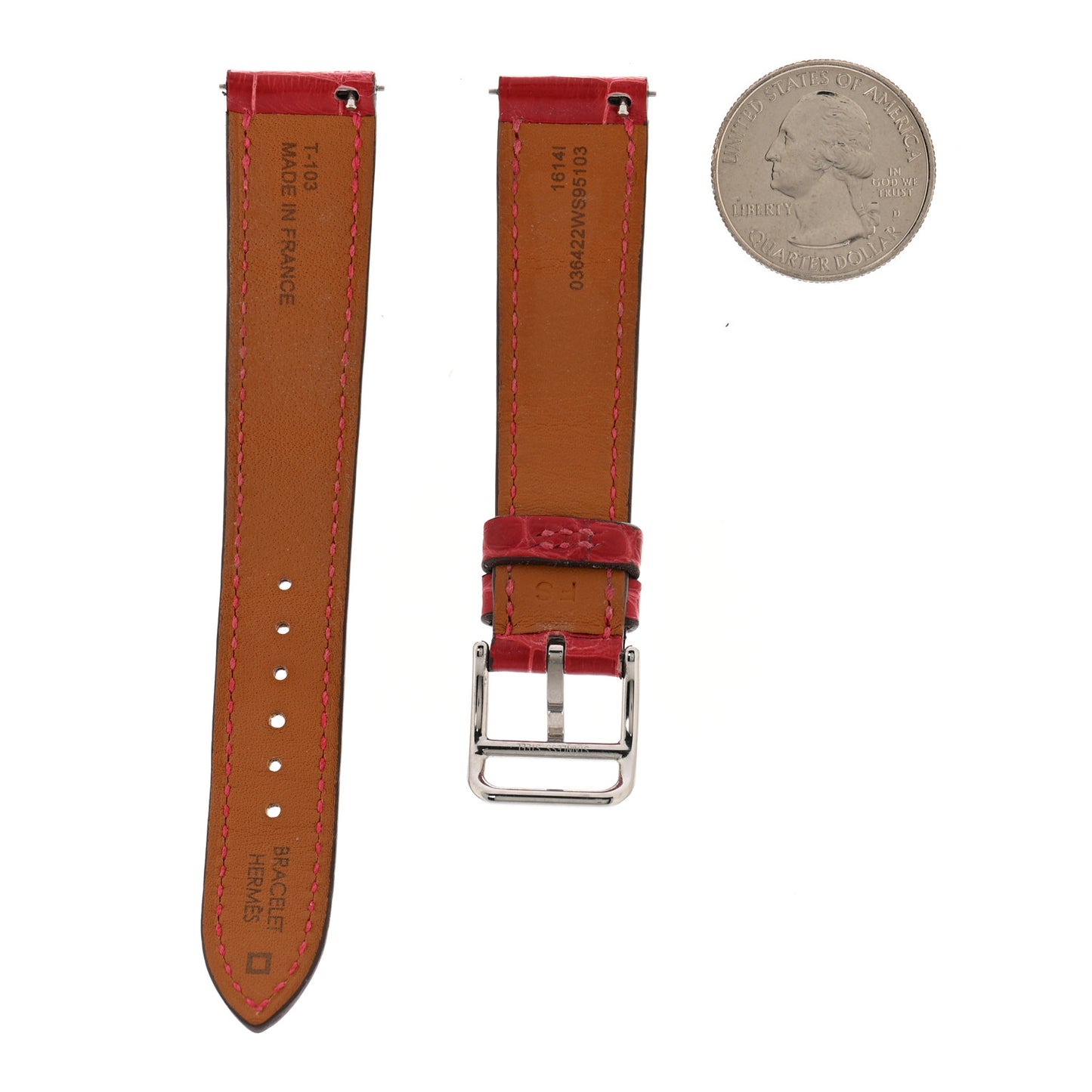 Alligator Heure H Hour Watch 30mm Strap Framboise