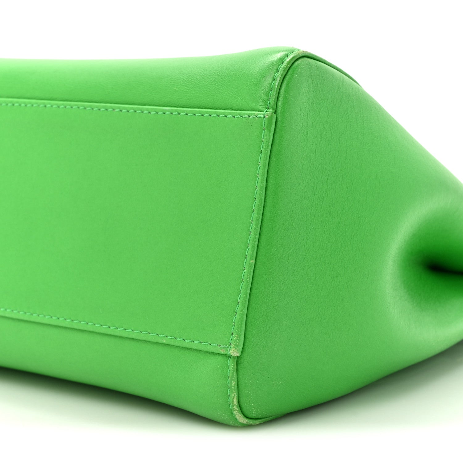 Fendi Nappa Mini Peekaboo Iconic Satchel Tomatillo 9 of 16