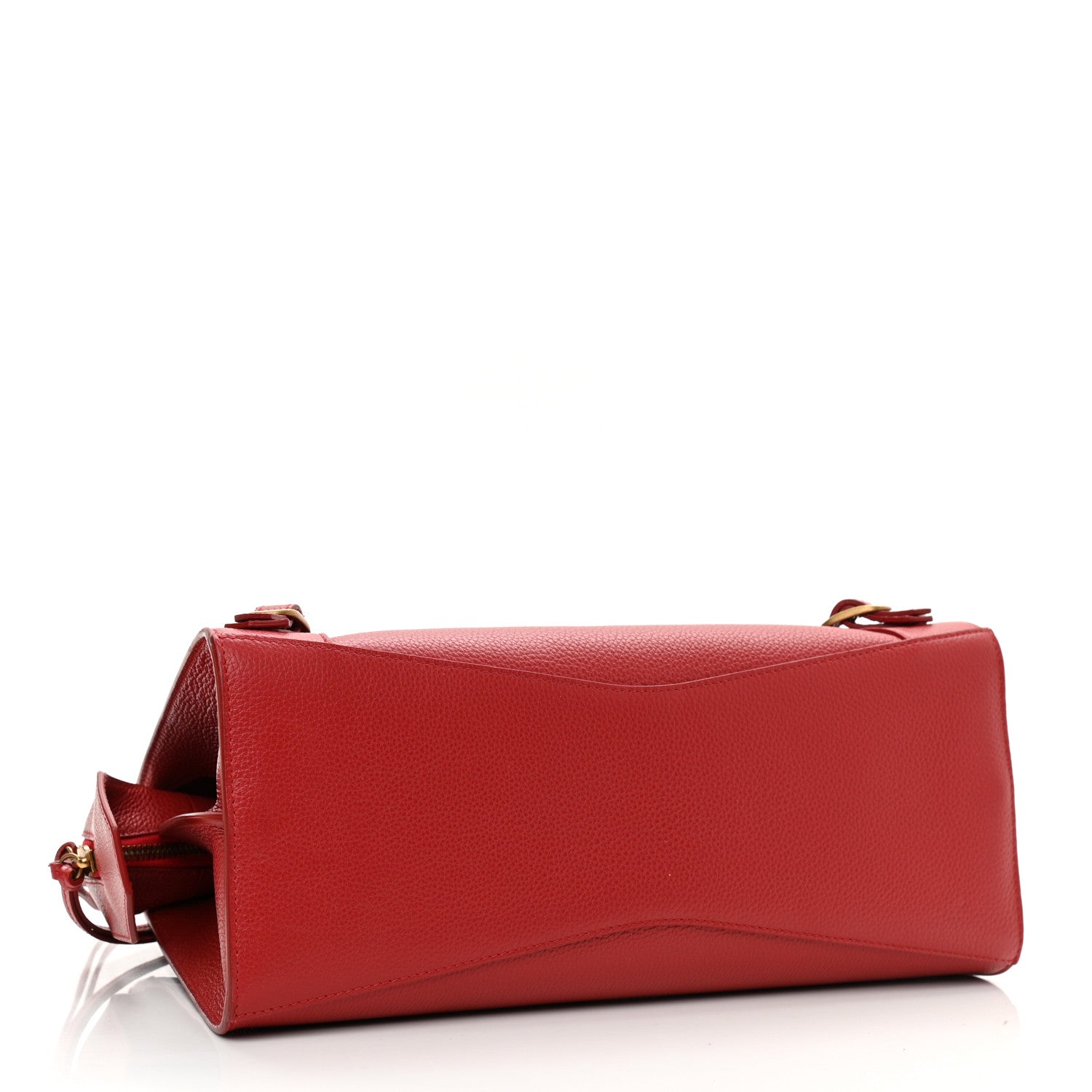 Balenciaga Grained Calfskin Neo Classic Gold Hardware S City Medium Red 4 of 10