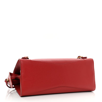 Balenciaga Grained Calfskin Neo Classic Gold Hardware S City Medium Red 4 of 10