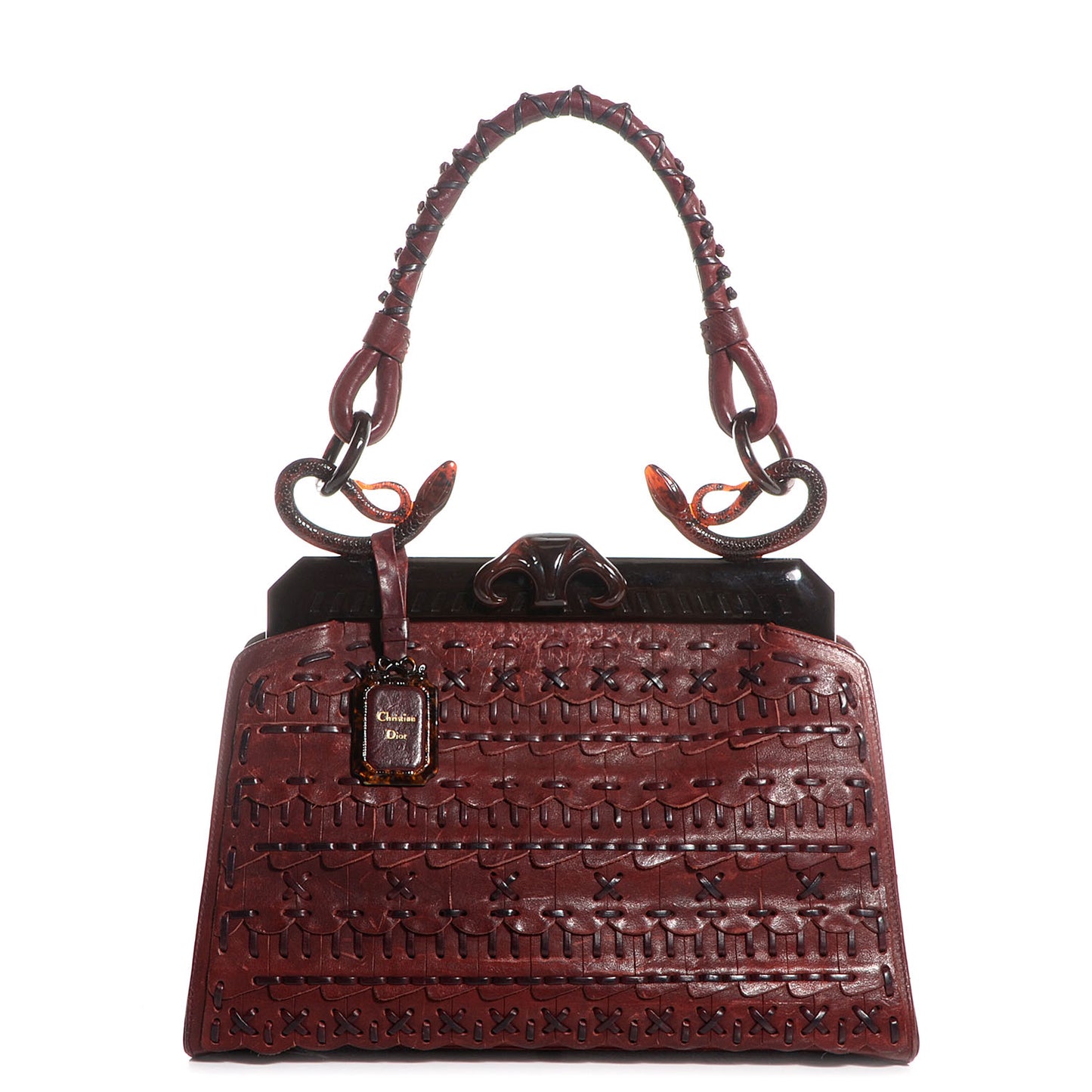 Leather Samourai 1947 Armour Woven Frame Bag