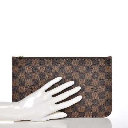 Louis Vuitton Damier Ebene Neverfull MM GM Pochette 2 of 8