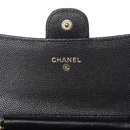 Chanel Caviar Quilted Classic Clutch With Chain Black 6 of 9